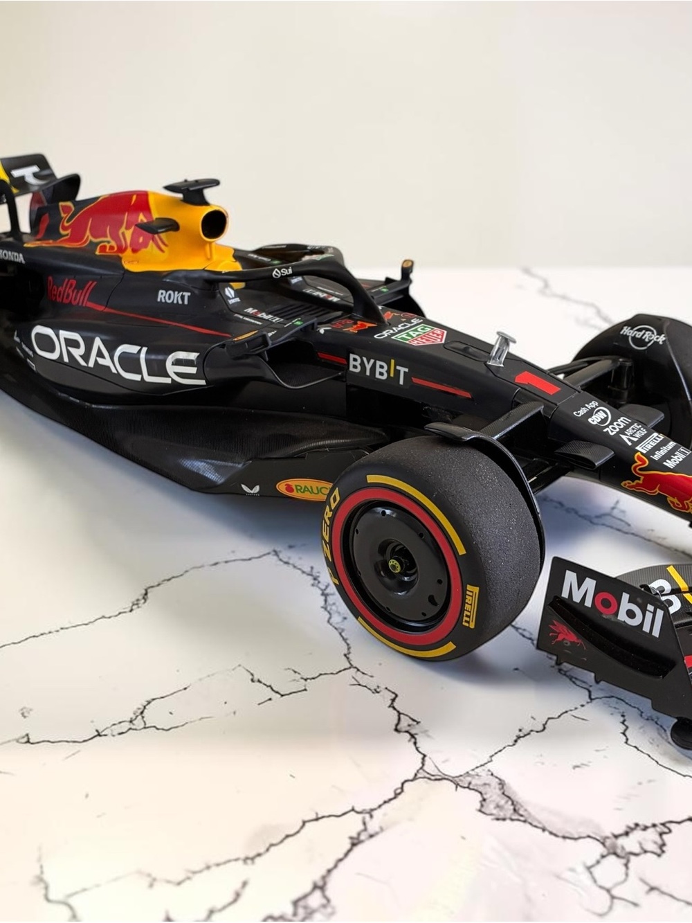 Red Bull Oracle Black & Red Formula Race Car Toy - Kids Cars & Vehicles